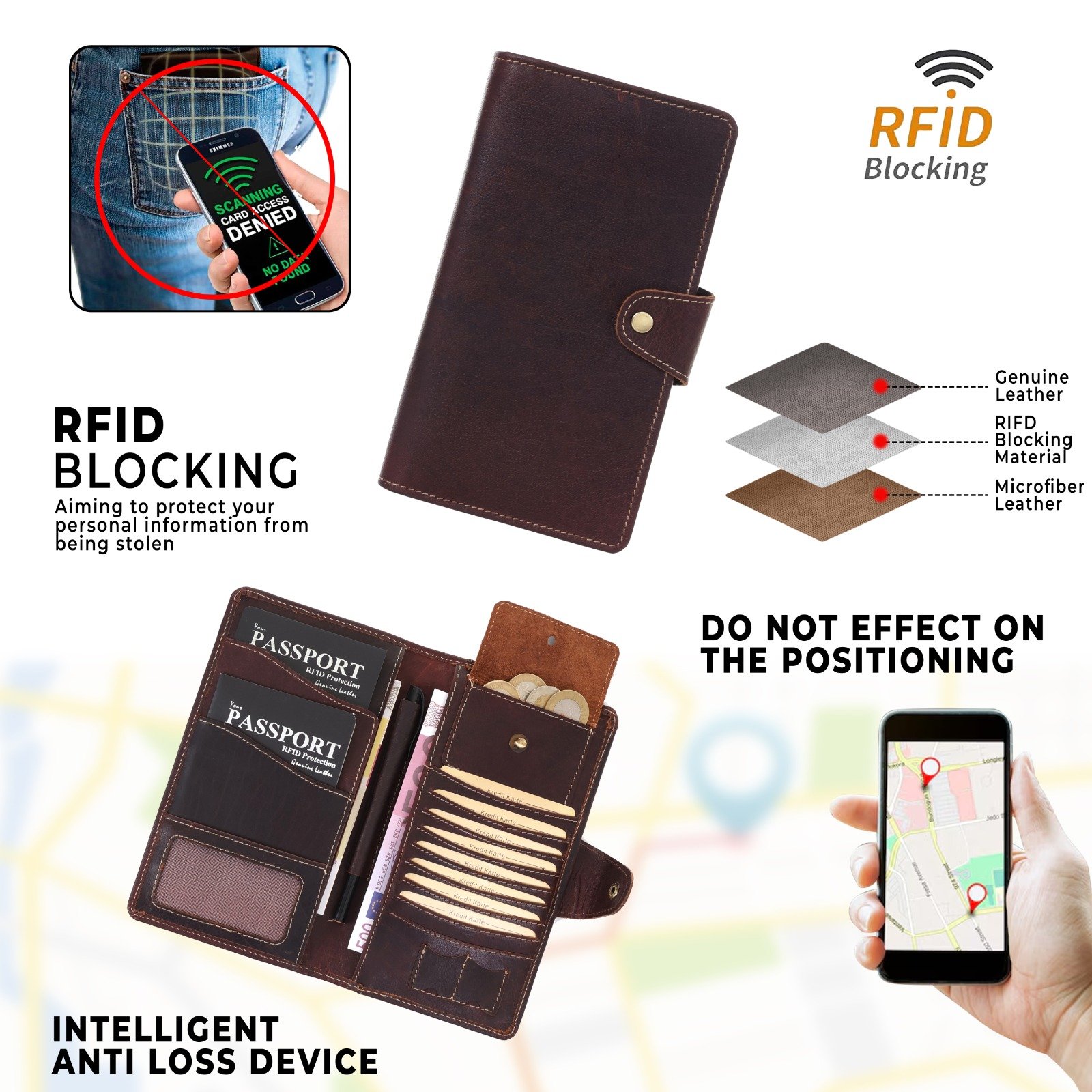 Leather Passport Holder